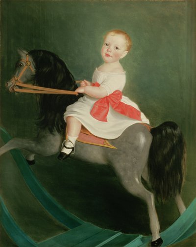 Master James Watts on a Rocking Horse by William Wallace Scott